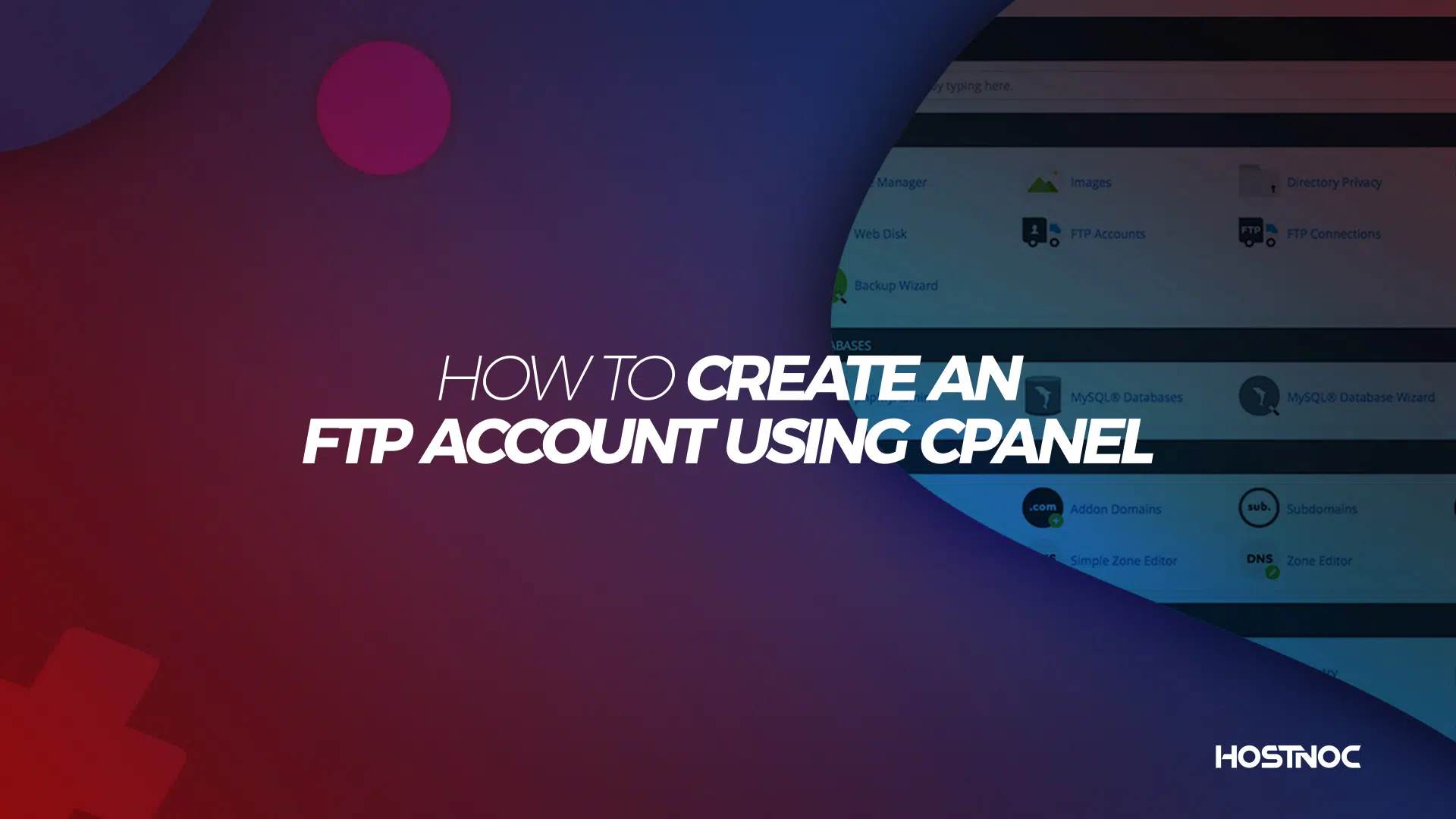 How to Create FTP Account in cPanel